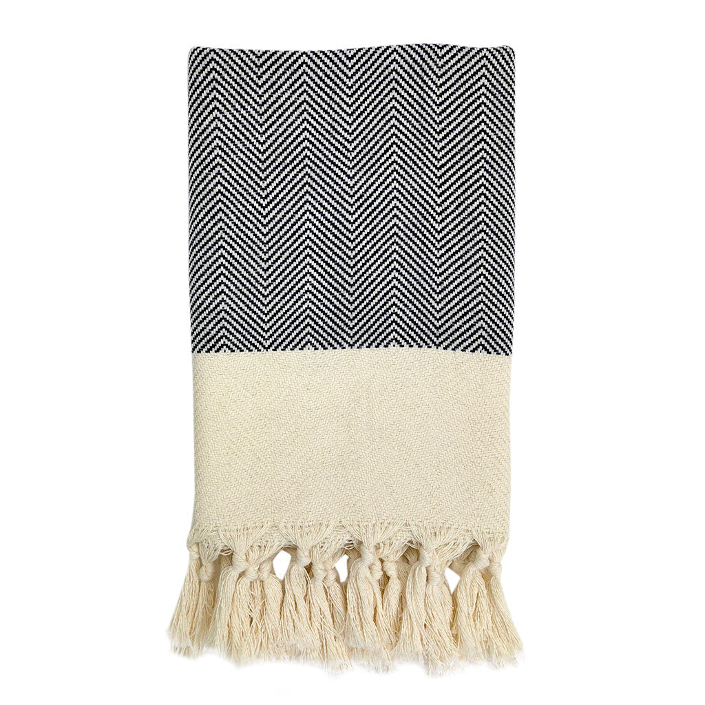 Herringbone Turkish Hand Towel-3